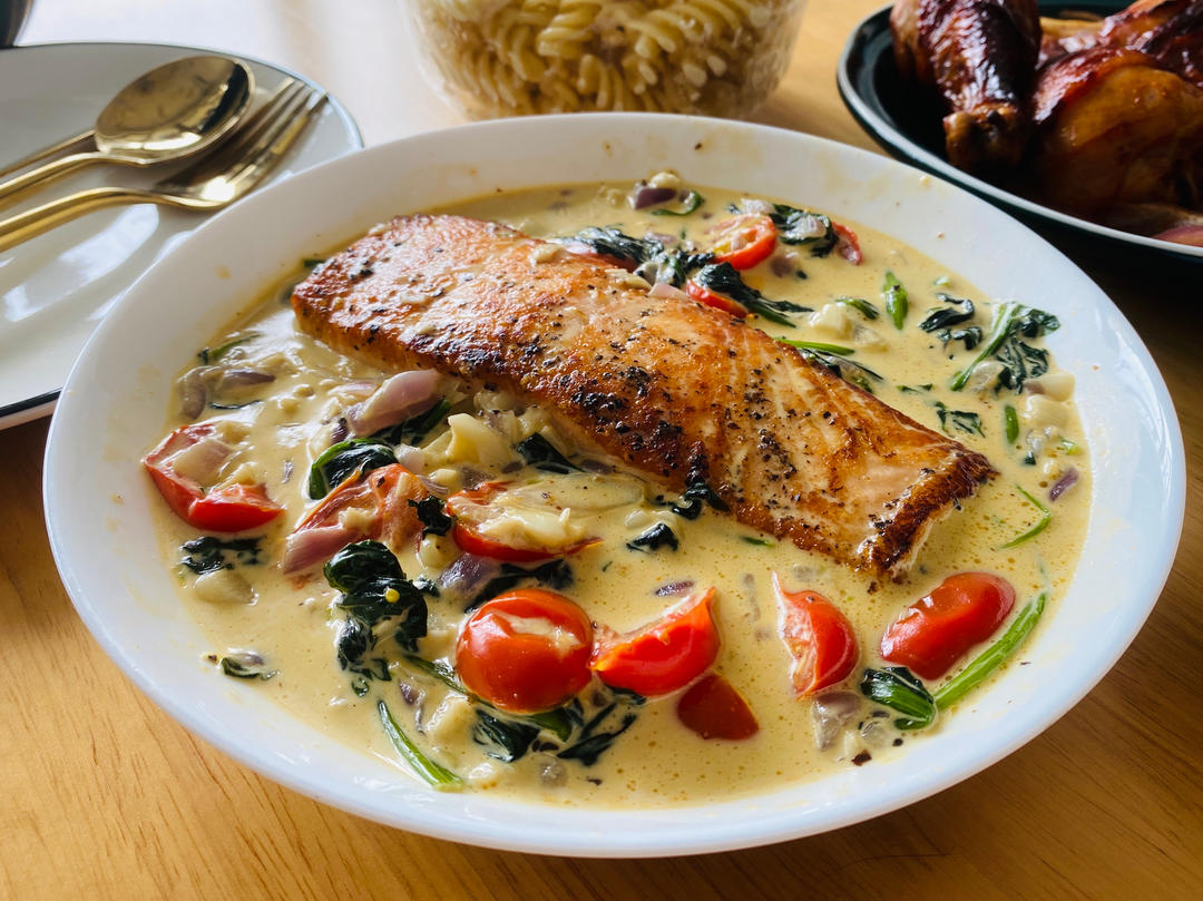 ［三文鱼创新吃法］托斯卡纳三文鱼 Tuscan Salmon