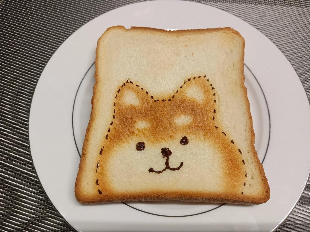 柴犬烤吐司片