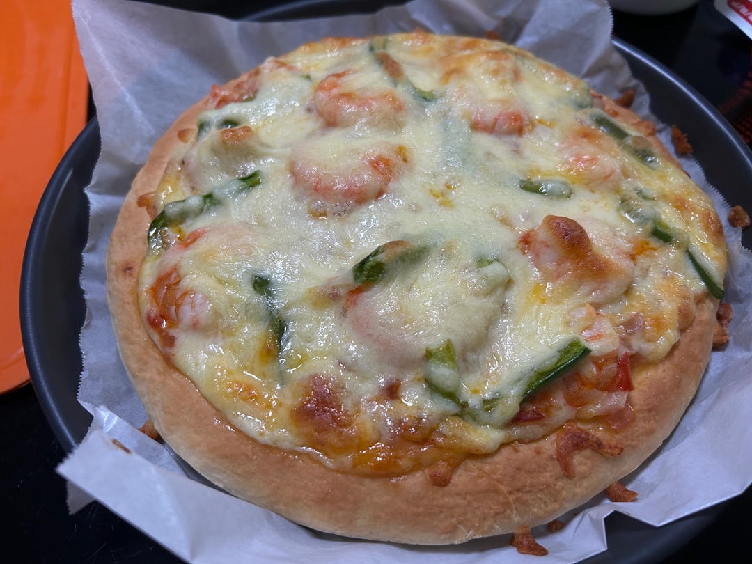 8寸虾仁披萨🍕/披萨合集（朋友说比BSK好吃）