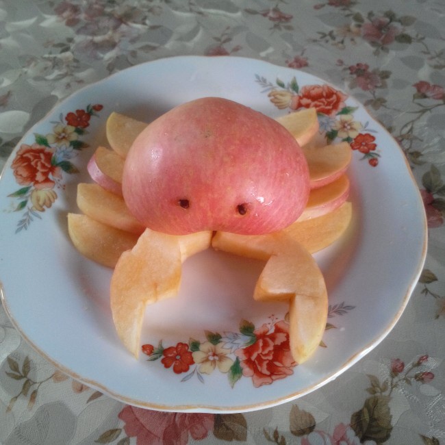 苹果螃蟹拼盘