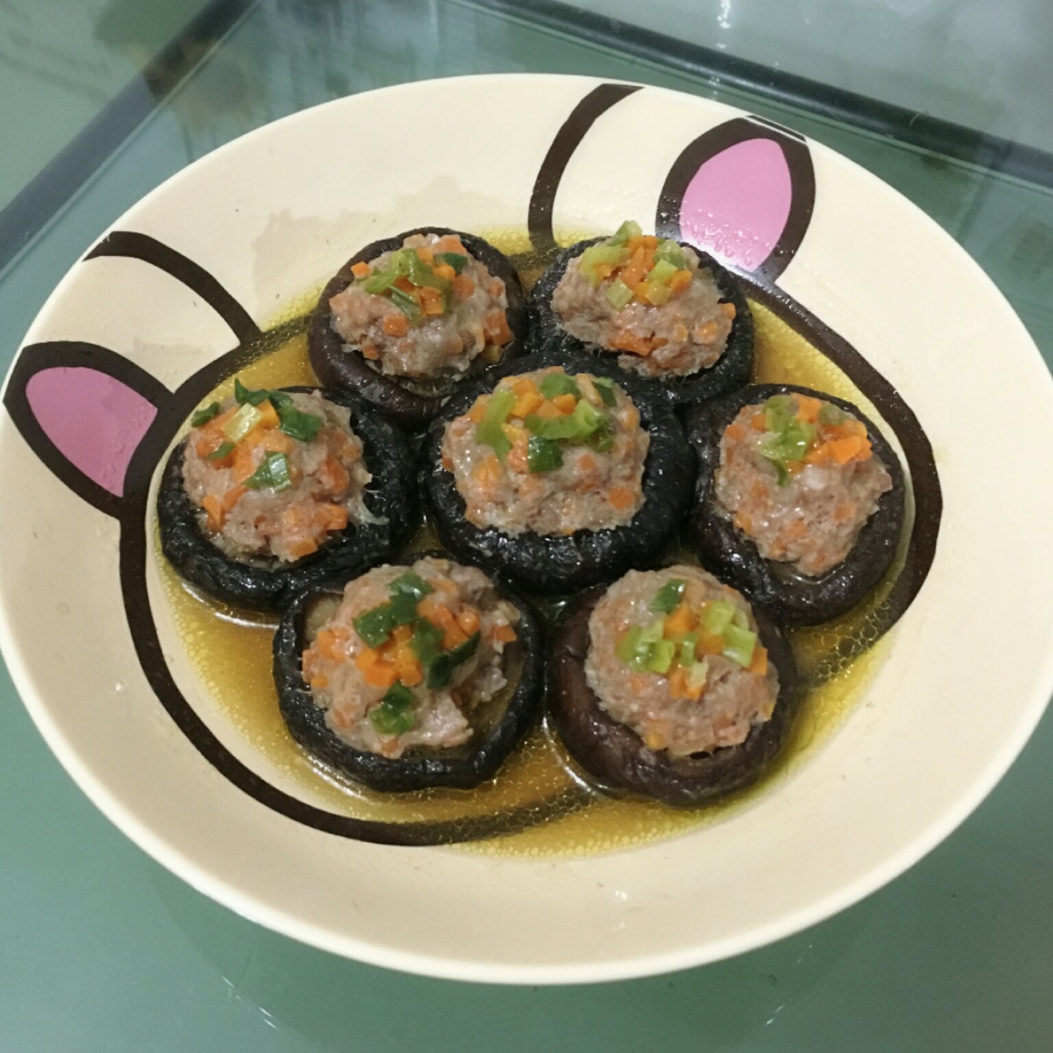 豆腐肉末酿香菇