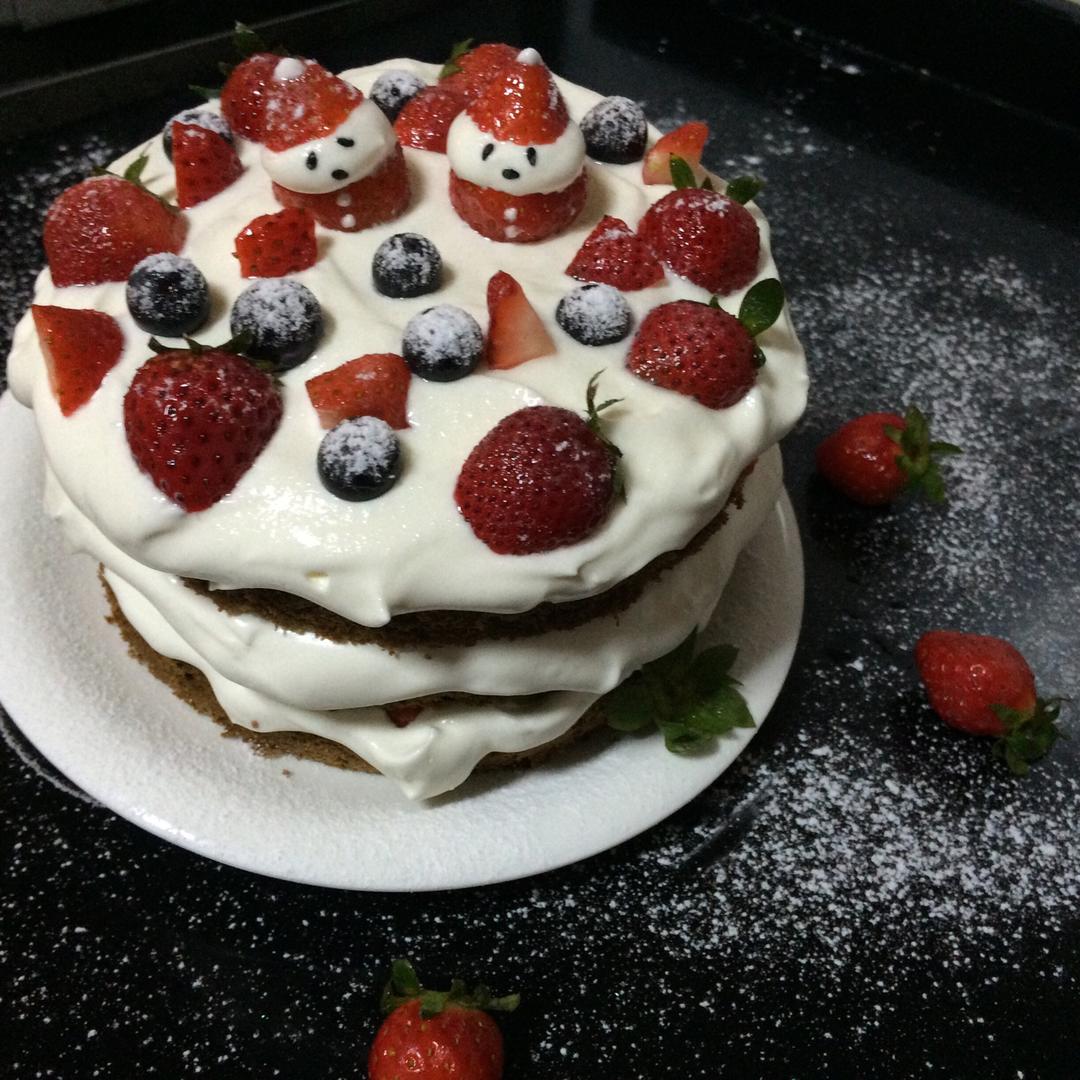 圣诞呆萌裸蛋糕