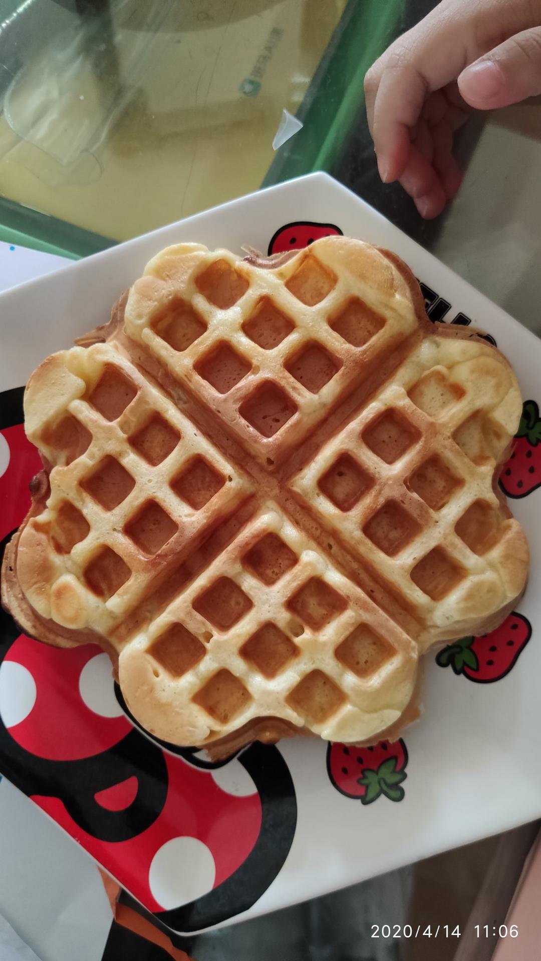 拒绝泡打粉的华夫饼方子