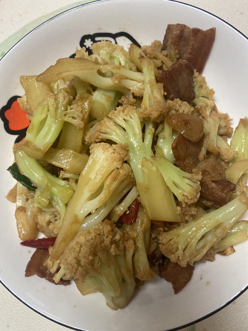老丁的私房菜-干锅花菜