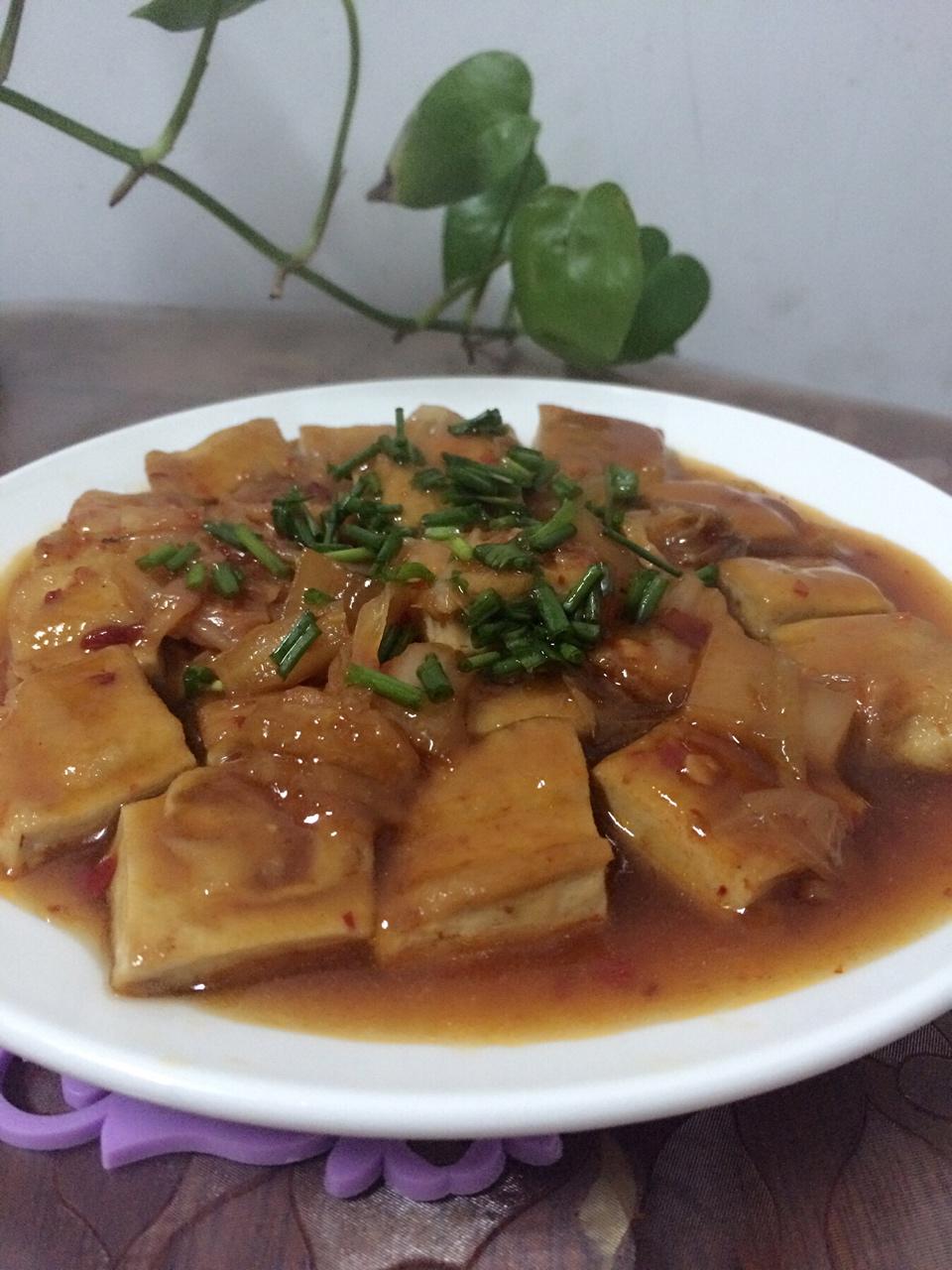 泡菜豆腐（葛粉版）的做法