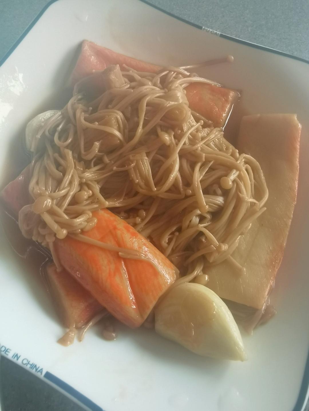 蟹柳炒金针菇（减肥版）