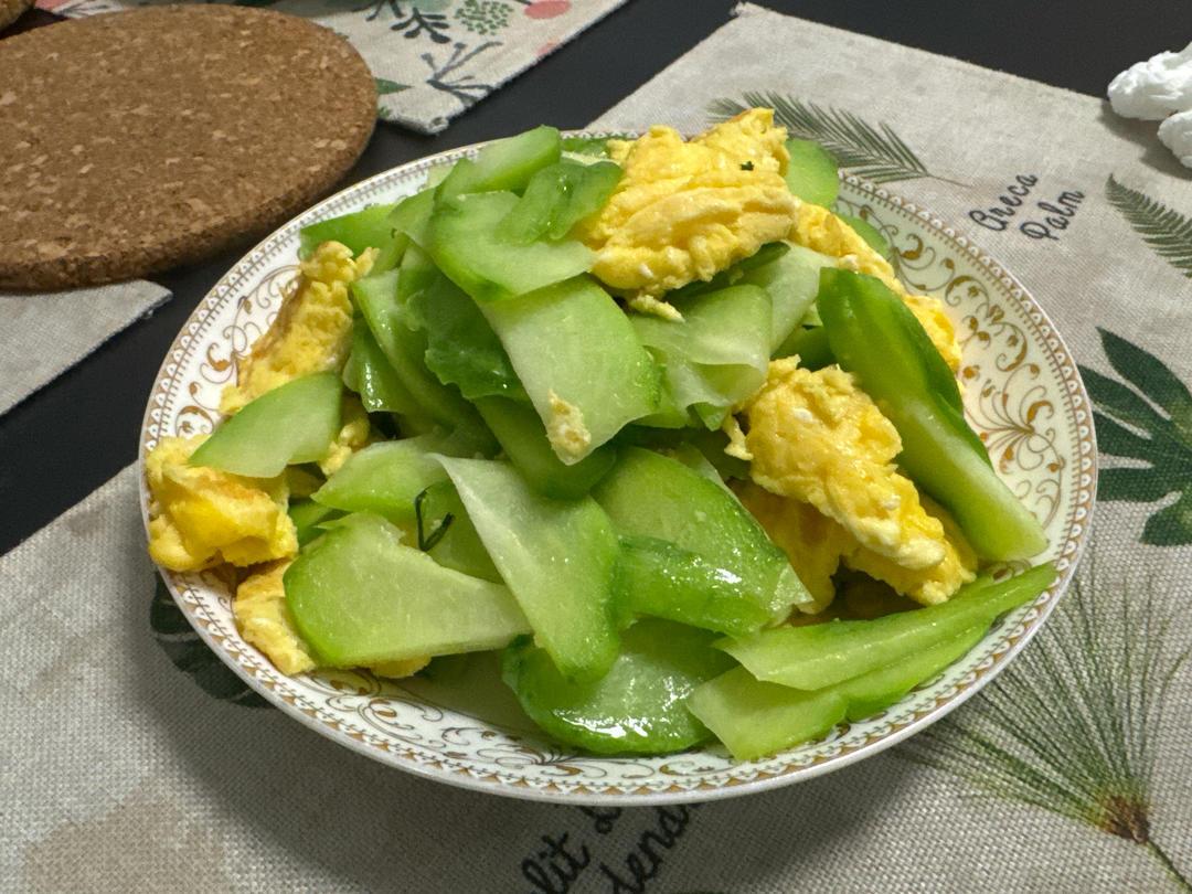 家常素菜佛手瓜炒鸡蛋🥚