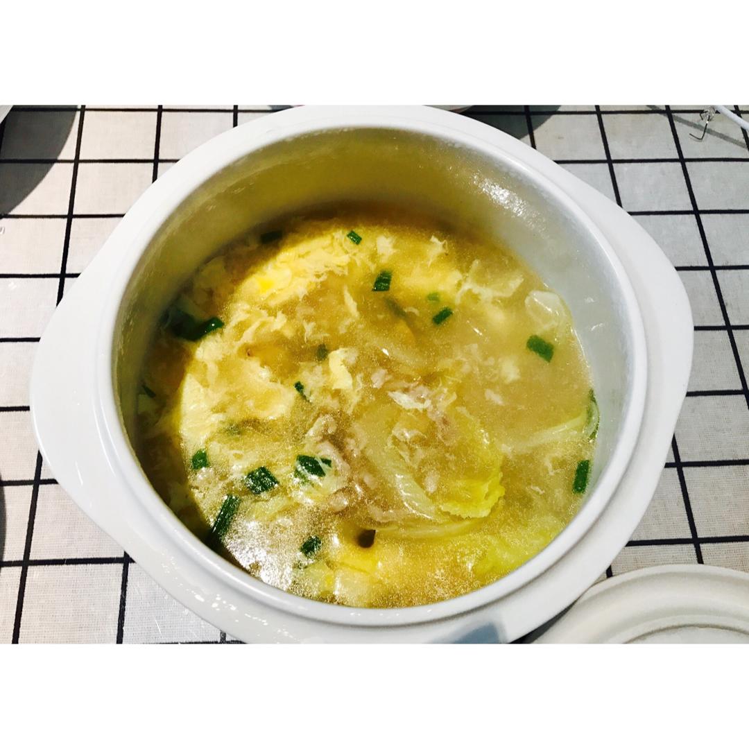 榨菜肉丝蛋花汤