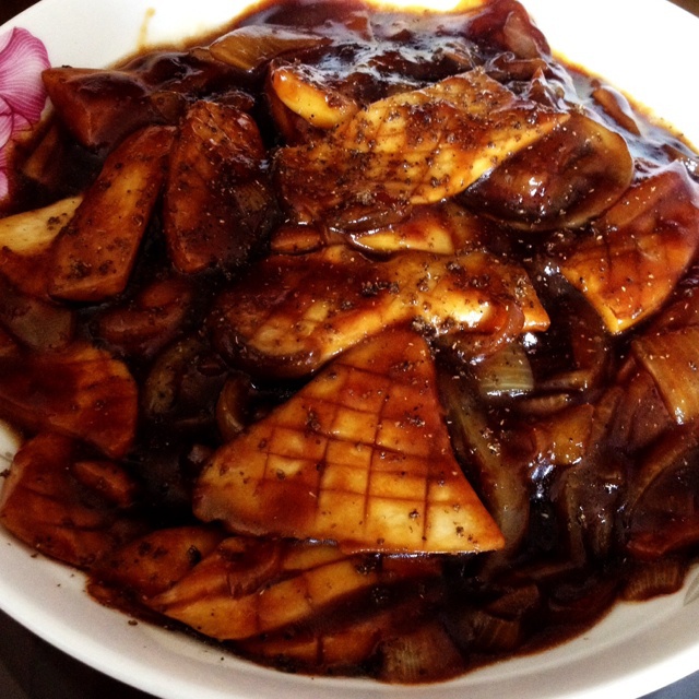 洋葱遇到杏鲍菇