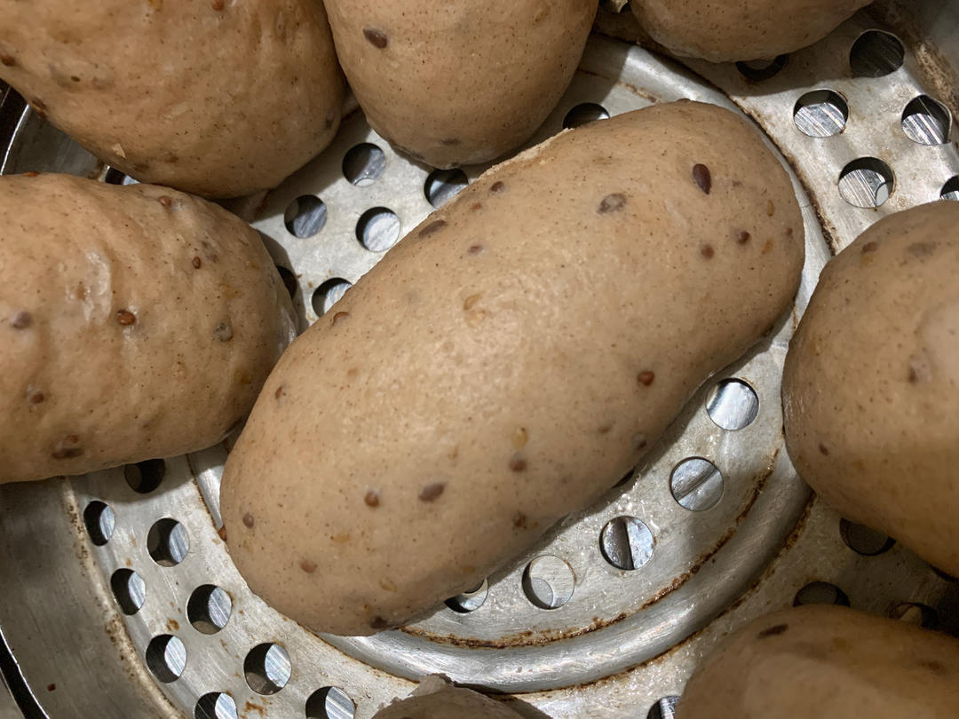 杂粮种子馒头×免揉面（山药葛根薏米荞麦黑全麦）的做法