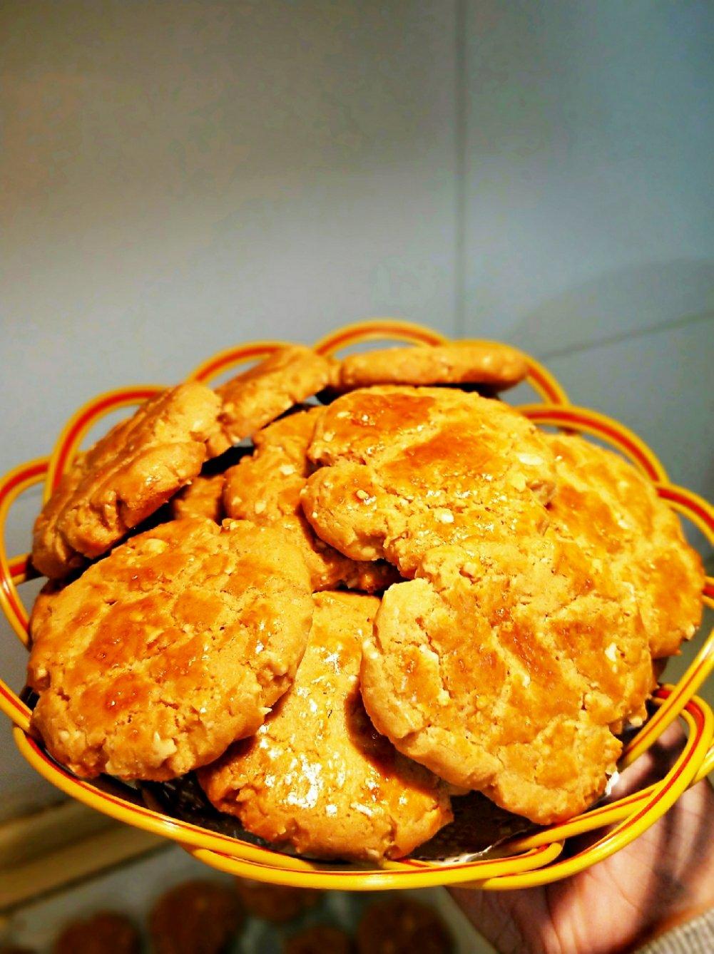 超级好吃的花生酥饼（橄榄油版）
