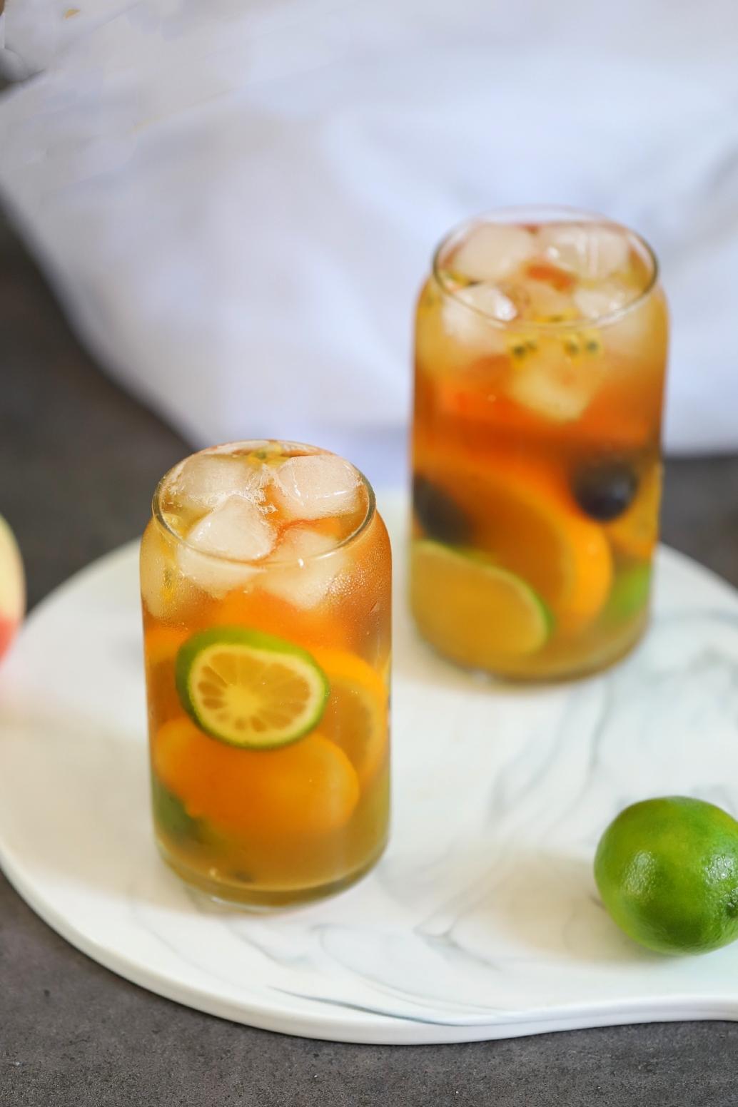 缤纷水果茶的做法