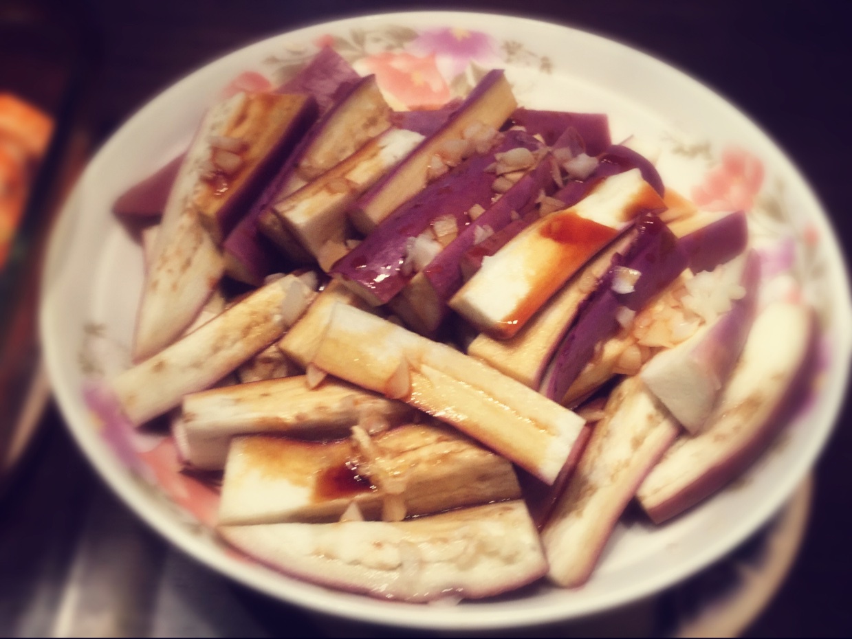 减脂好吃的蒸茄子