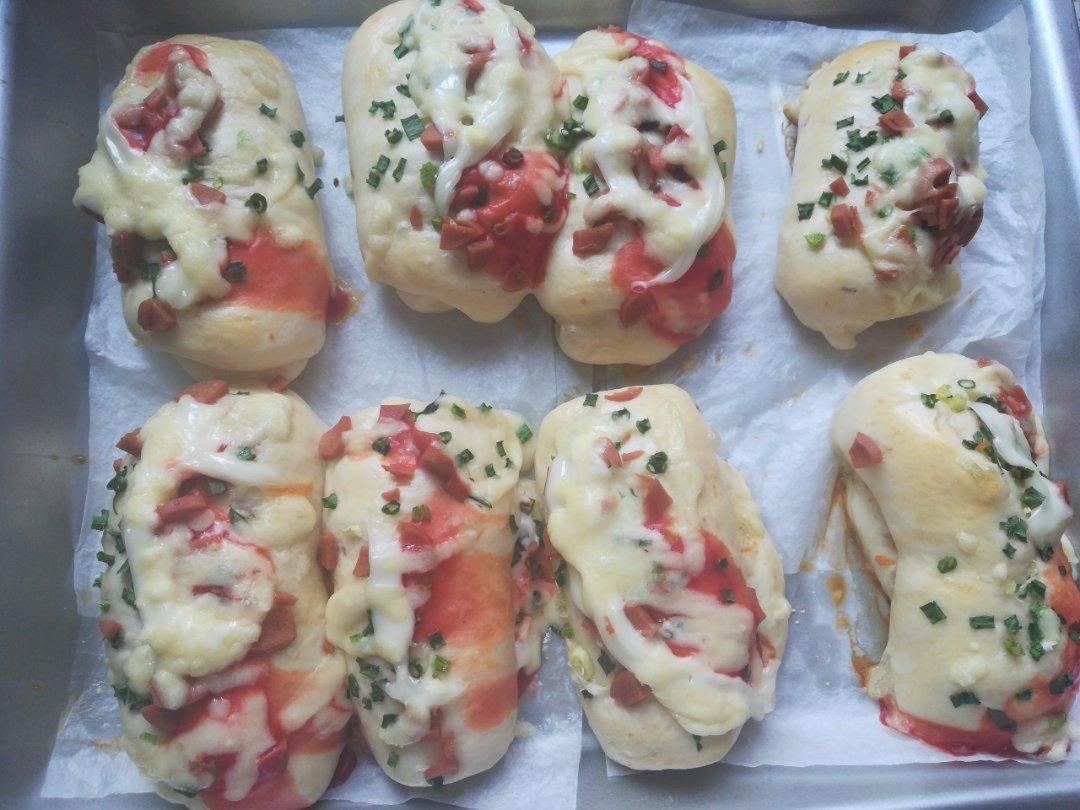 香葱火腿肉松面包