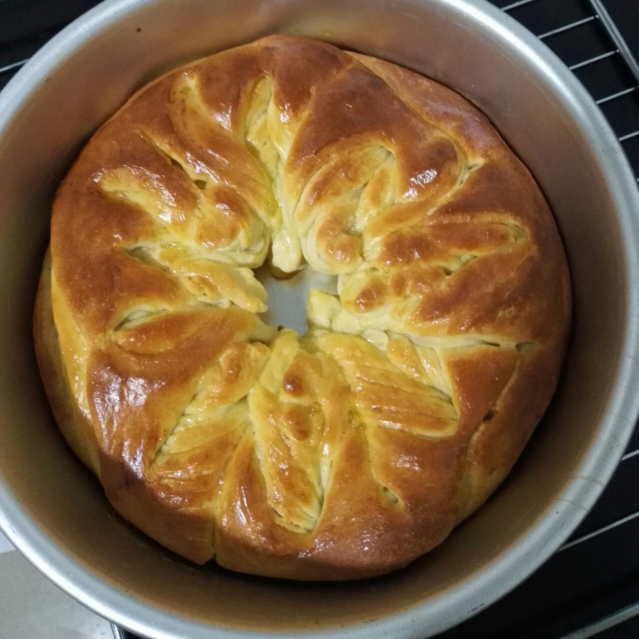 手撕千层花朵面包