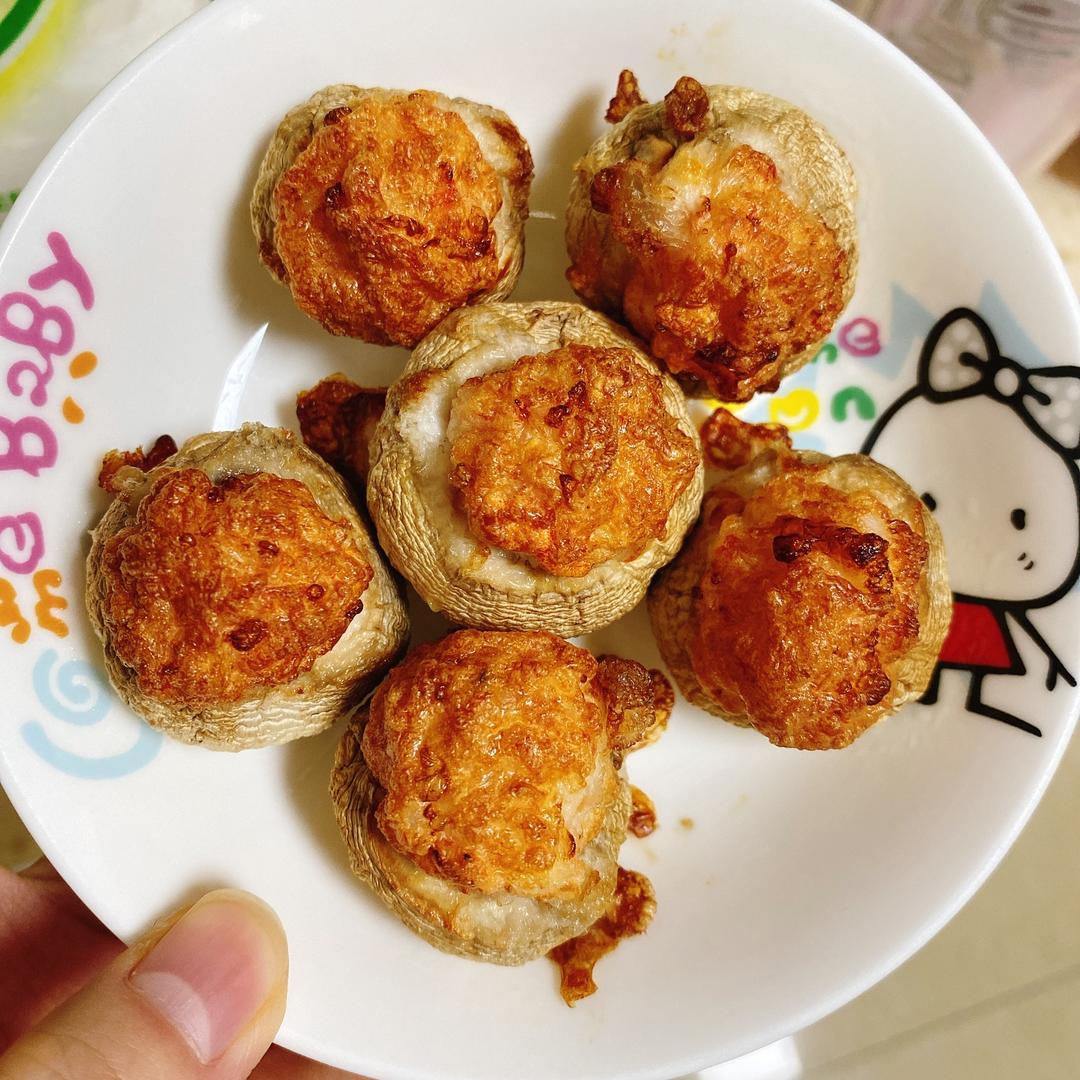 空气炸锅口蘑酿虾