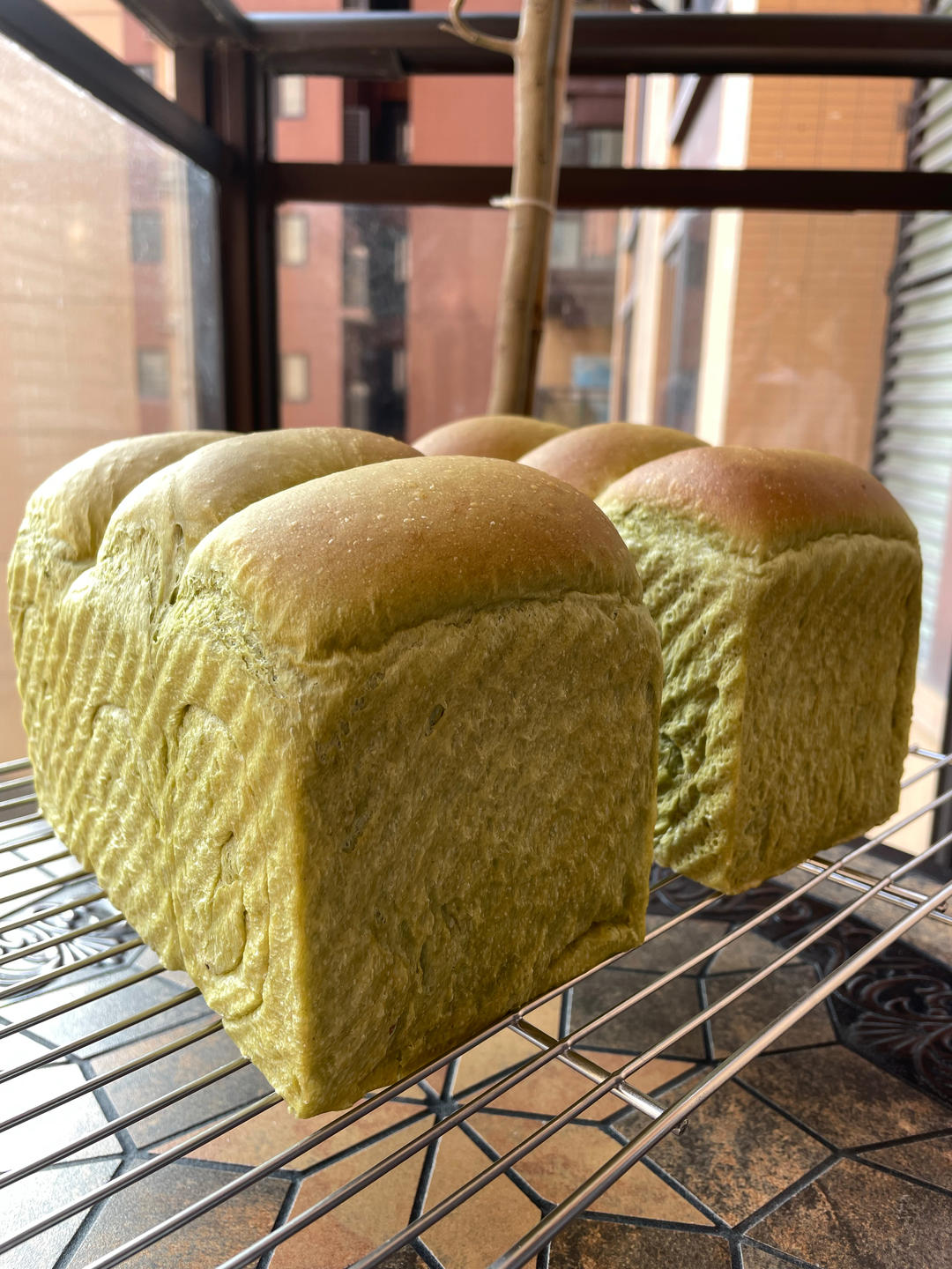 抹茶红豆吐司