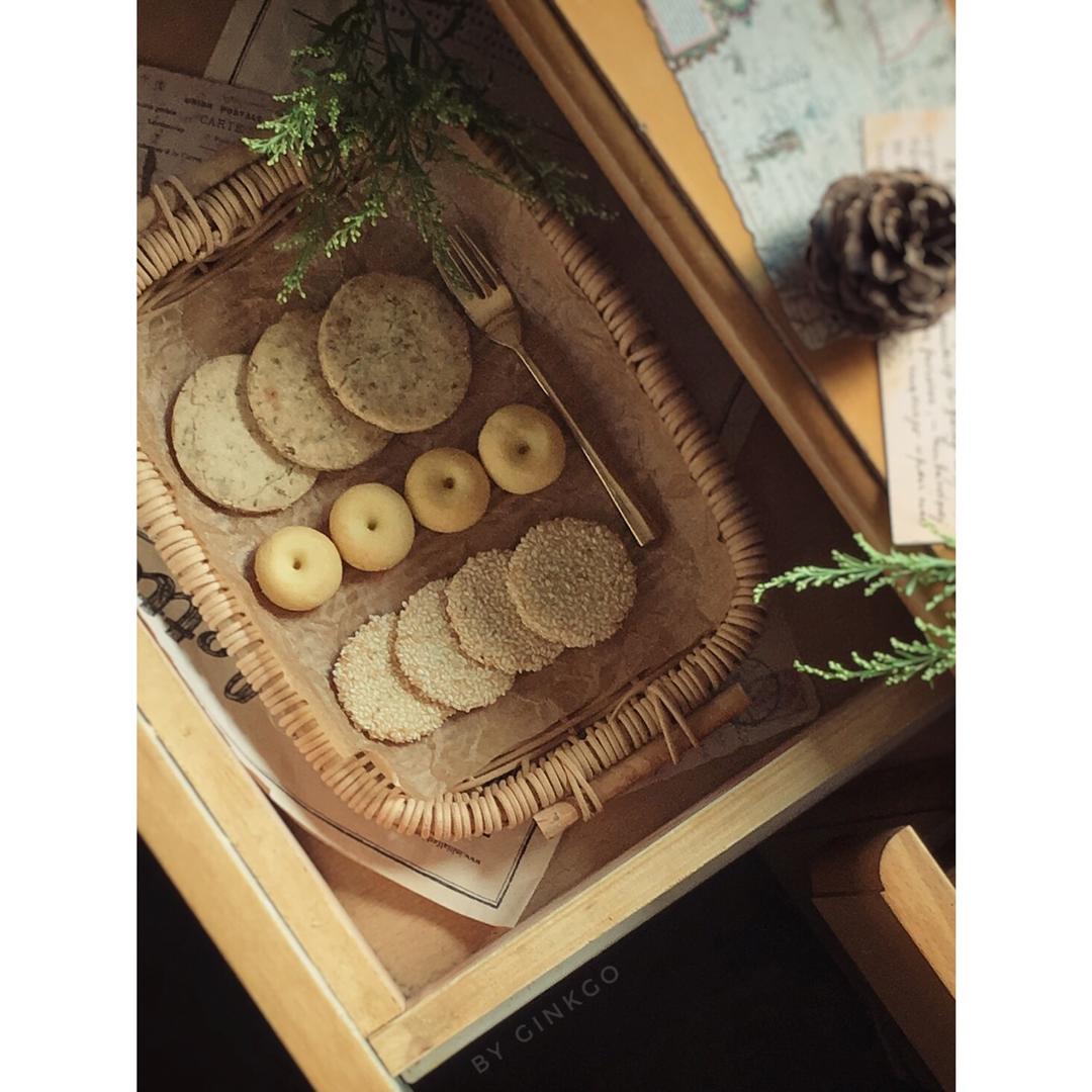 芝麻薄脆蛋白饼干