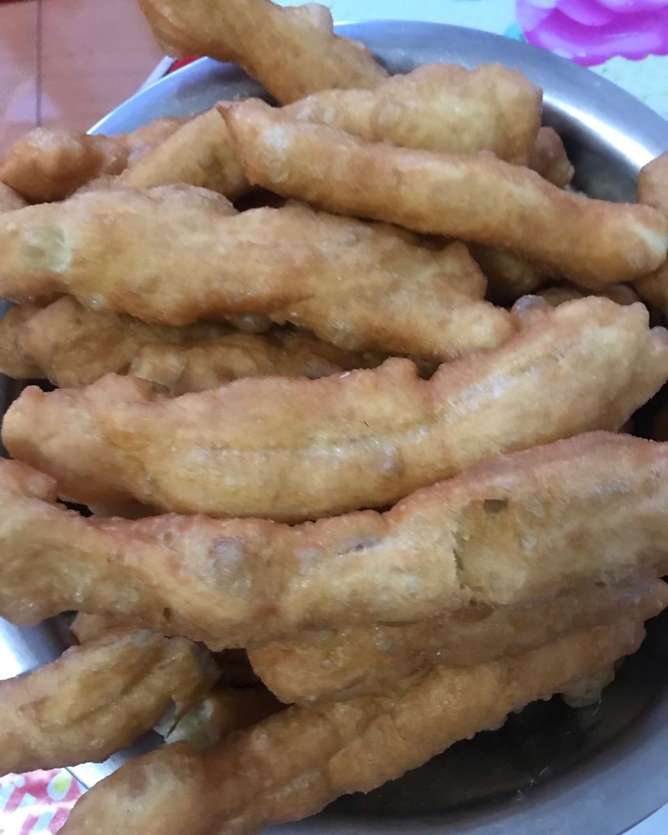 自制无泡打粉油条