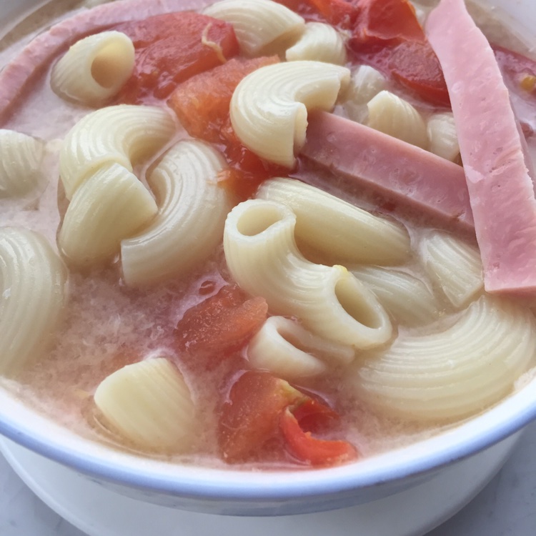 蟹味菇汤通心粉