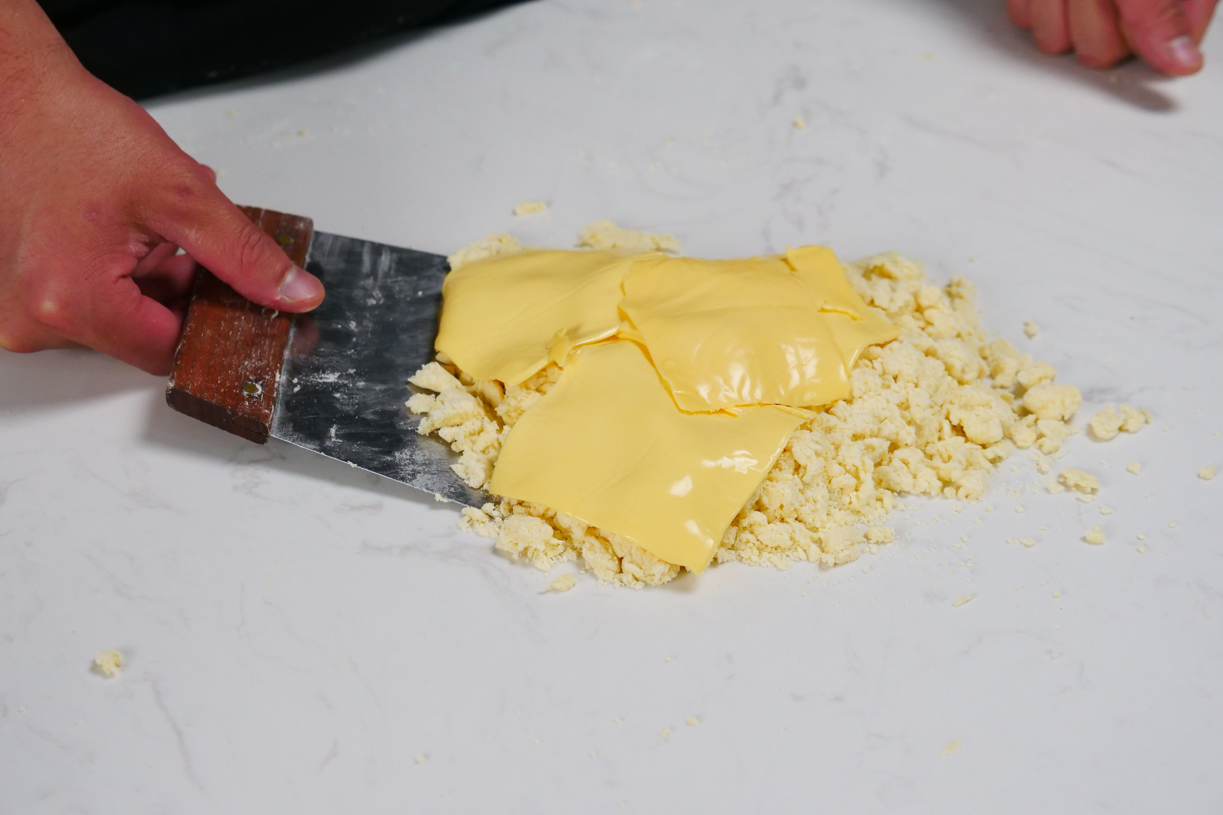 海盐乳酪司康 咸味的司康 圆滚滚的也很美味的做法 步骤9