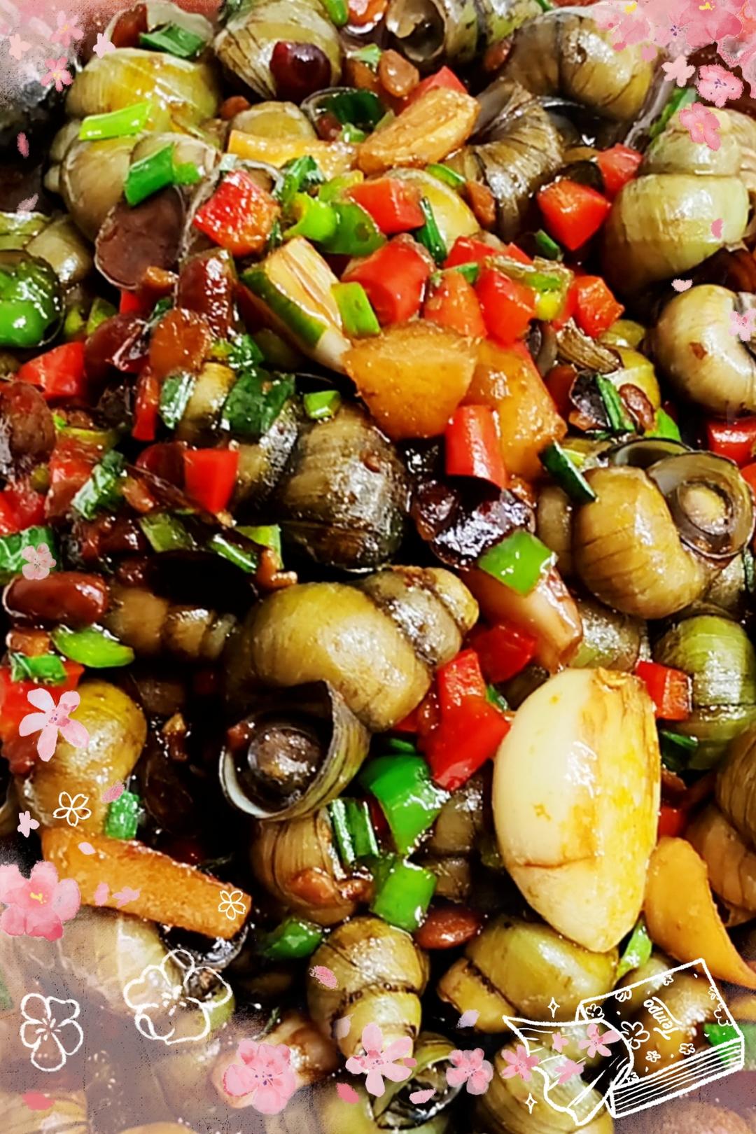 酱爆螺丝，清明螺壮如鹅的做法