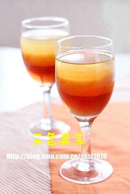 三色果冻的做法