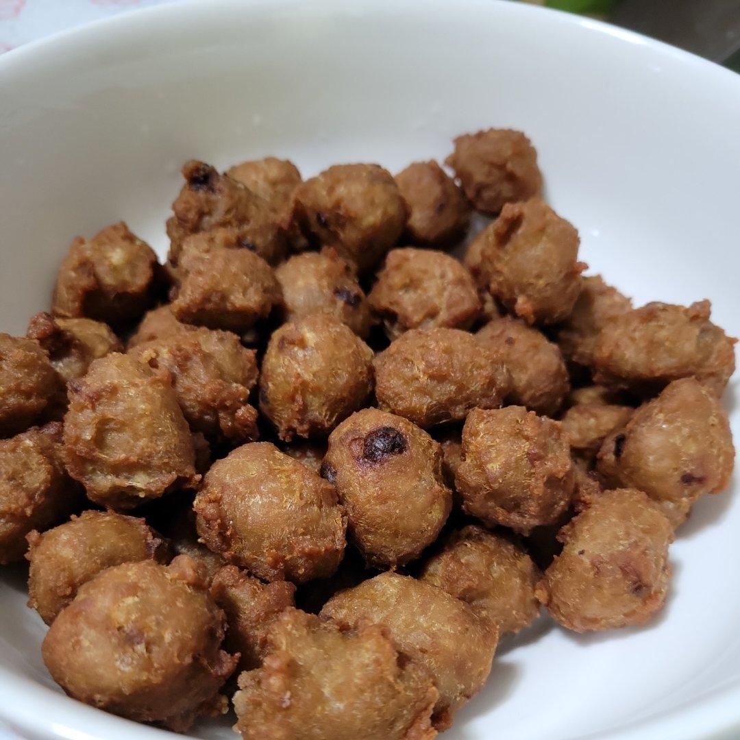 在家也能做大菜之3~“干炸丸子”