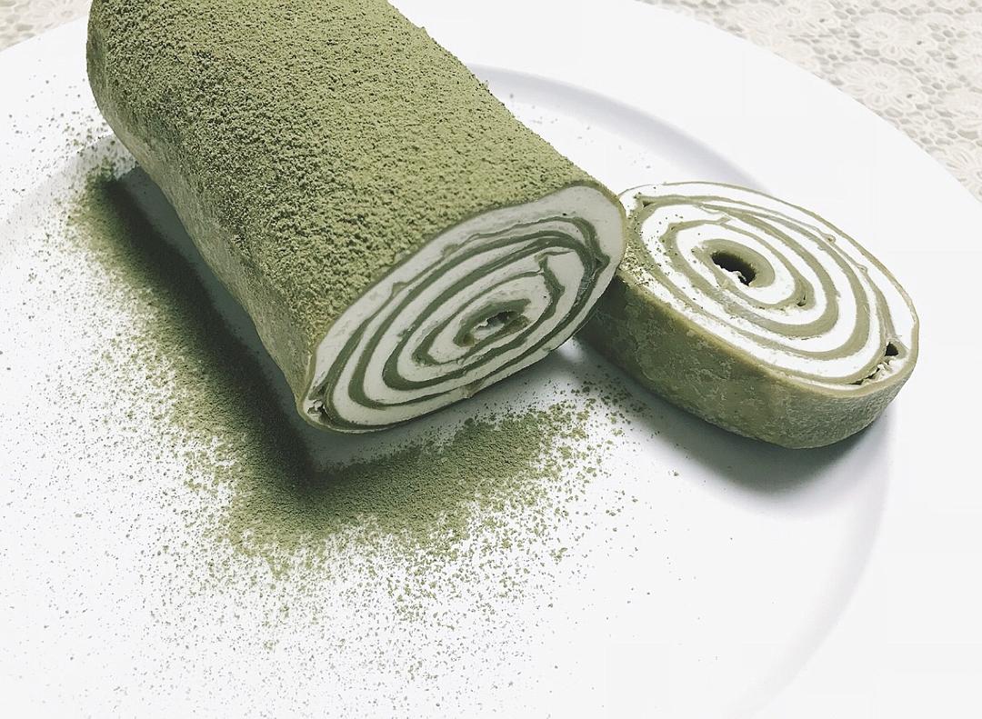 网红食谱│抹茶毛巾卷