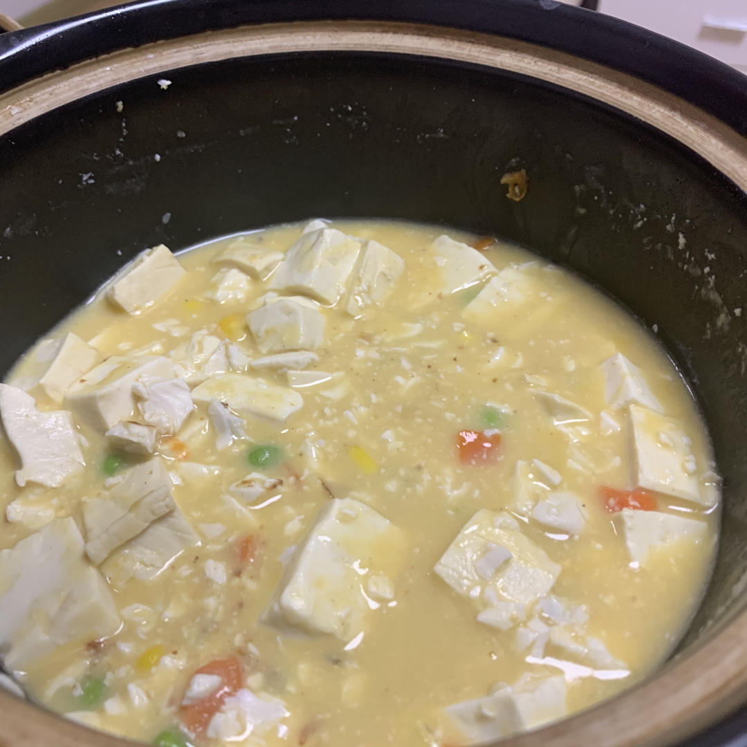 蟹黄豆腐（咸蛋黄版）