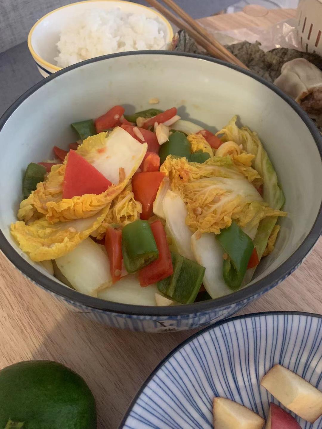 西红柿炒白菜