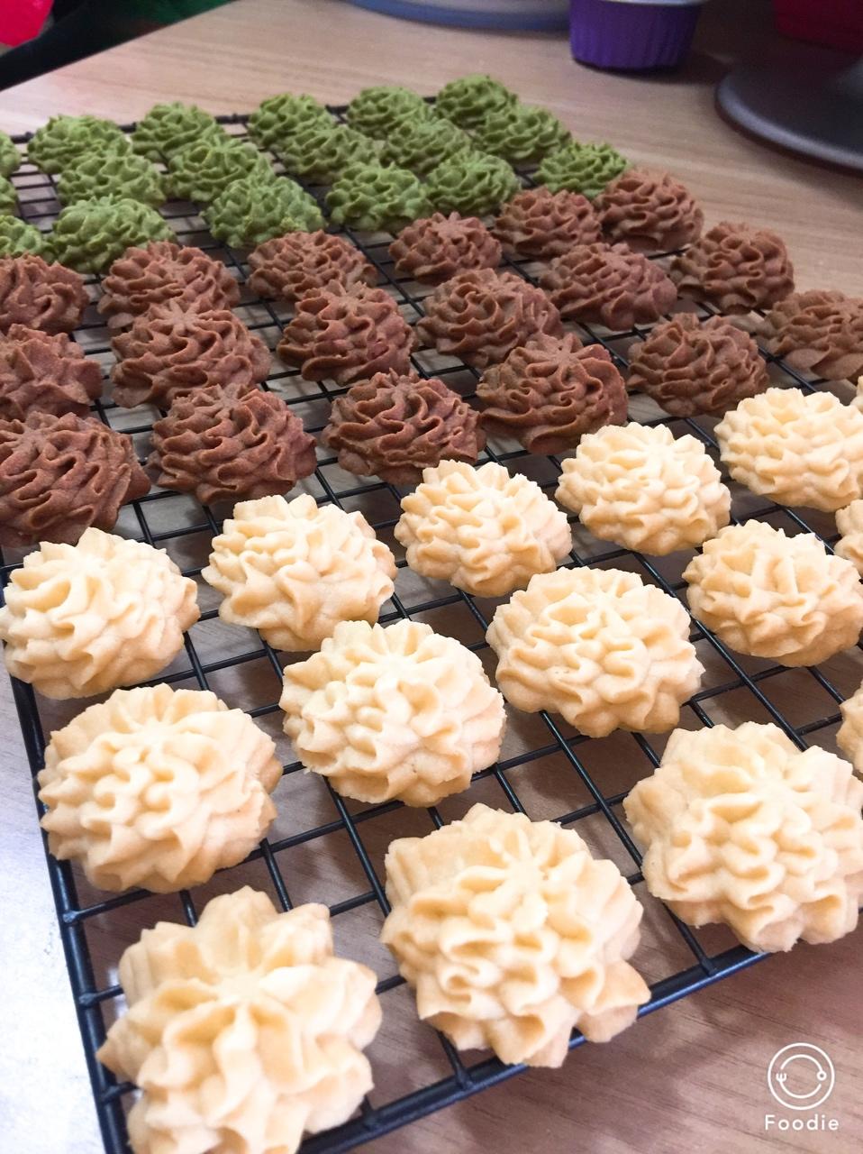 (珍妮曲奇+网红曲奇)咖啡小花配方/烘焙视频饼干篇2