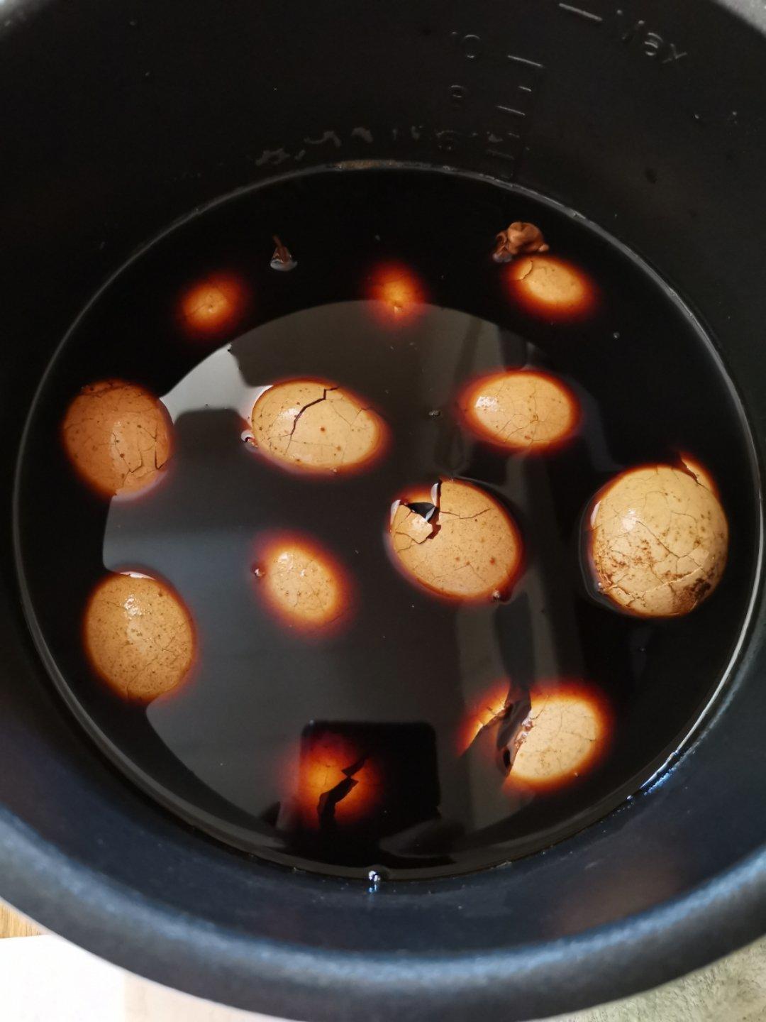 电饭煲煮五香茶叶蛋