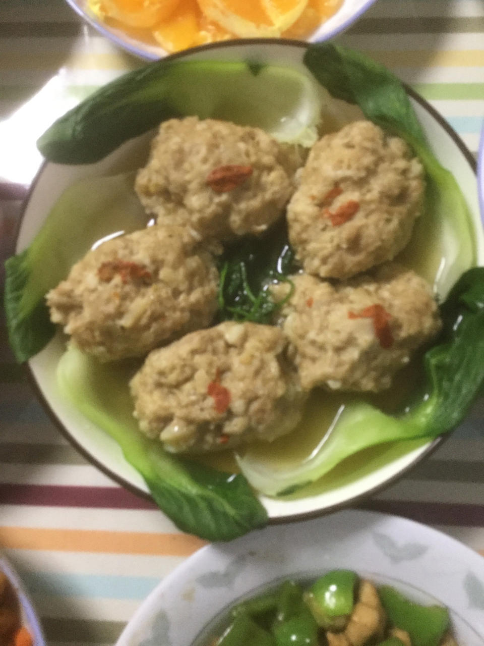 【家常中式】清蒸狮子头