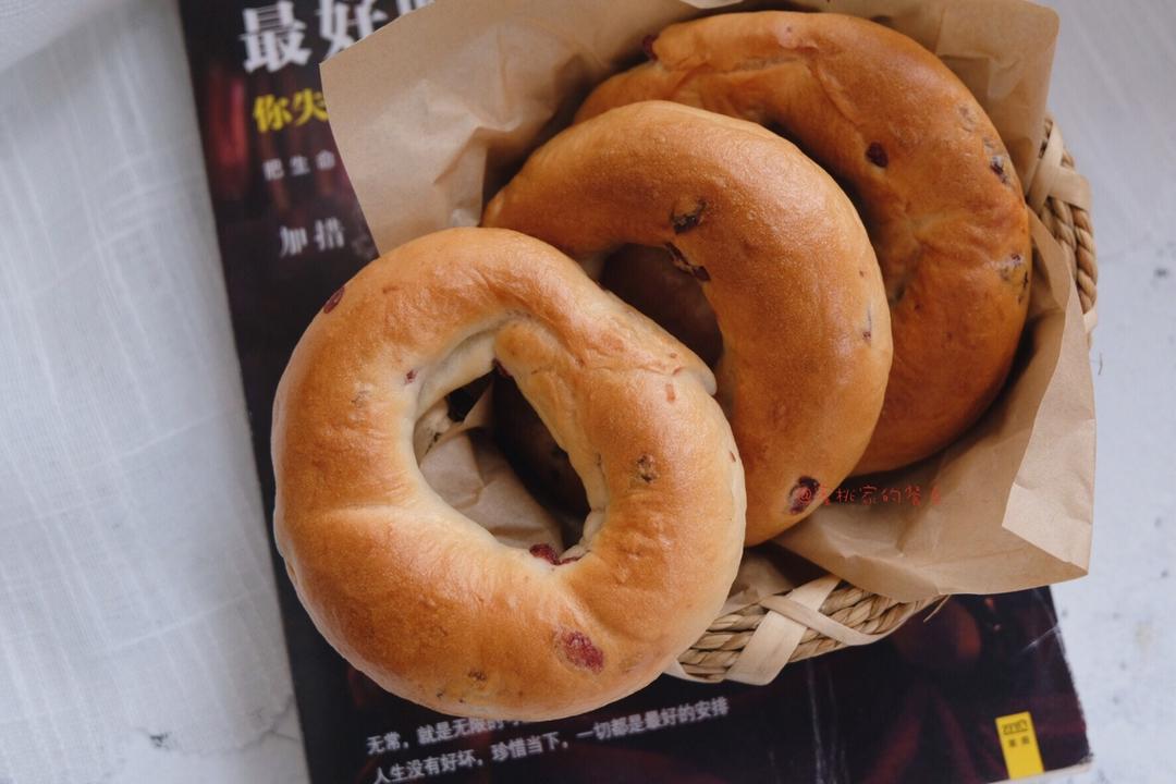 蔓越莓贝果——做一个健康的小胖吧！