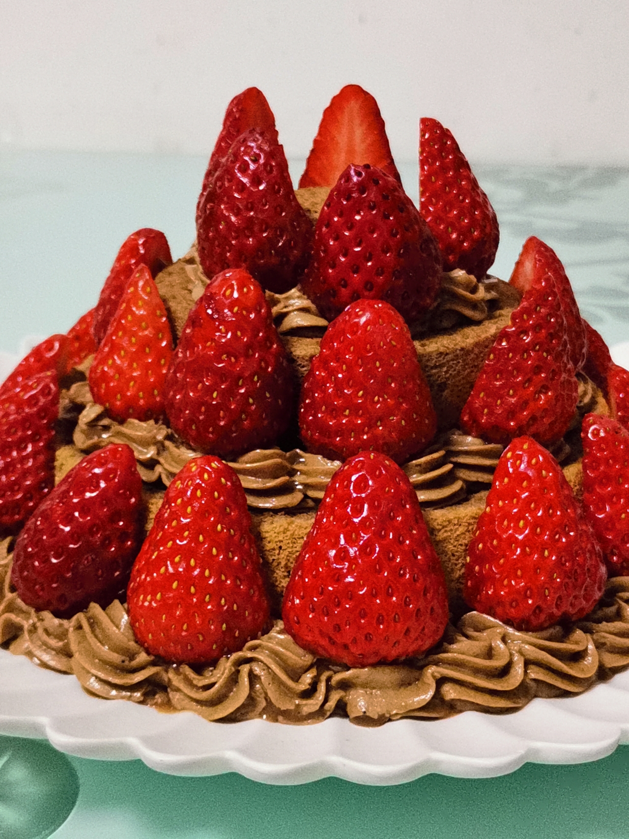 草莓巧克力蛋糕（莓🍓心莓🍓肺莓🍓烦恼）的做法 步骤35