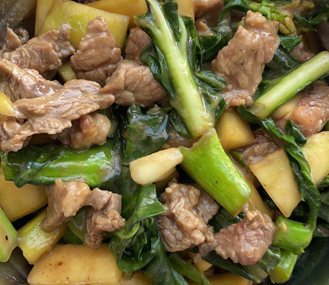 潮汕妈妈们拿手家常菜之芥蓝炒牛肉