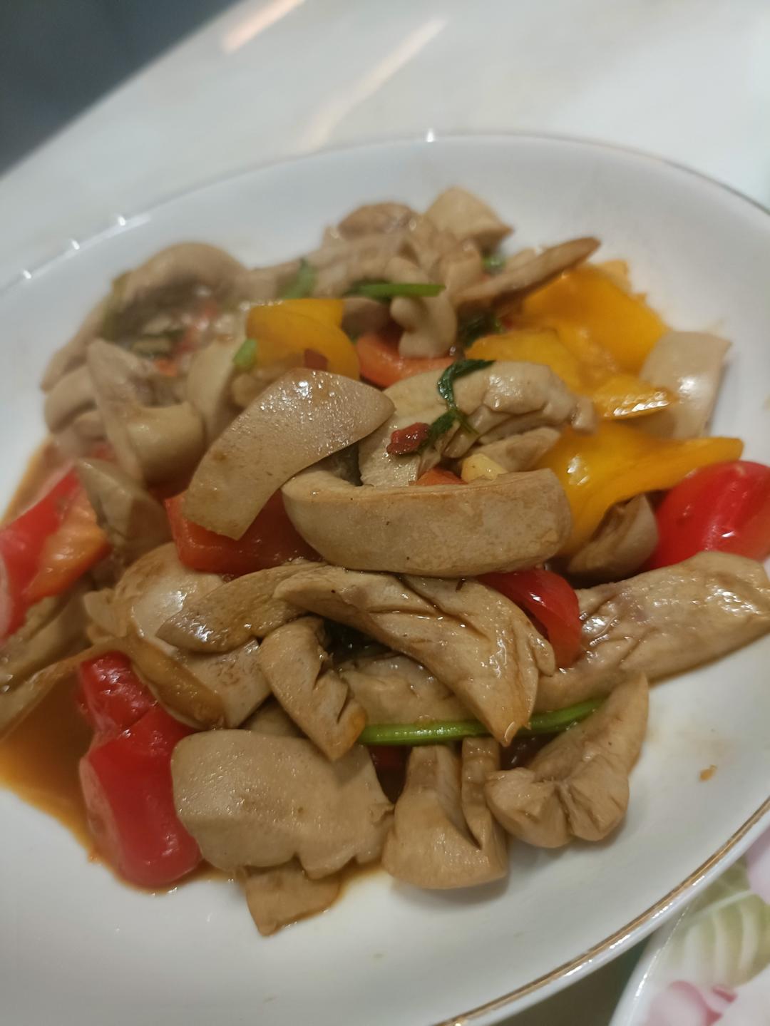 甜椒炒猪腰