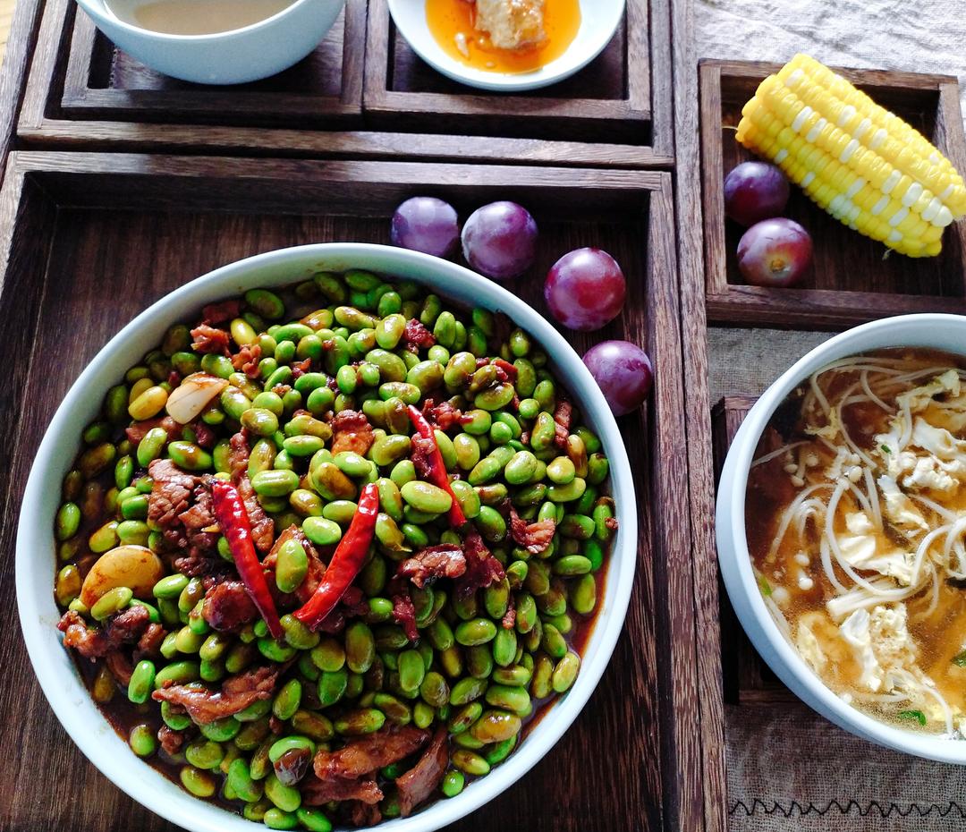 超级下饭菜：毛豆炒肉