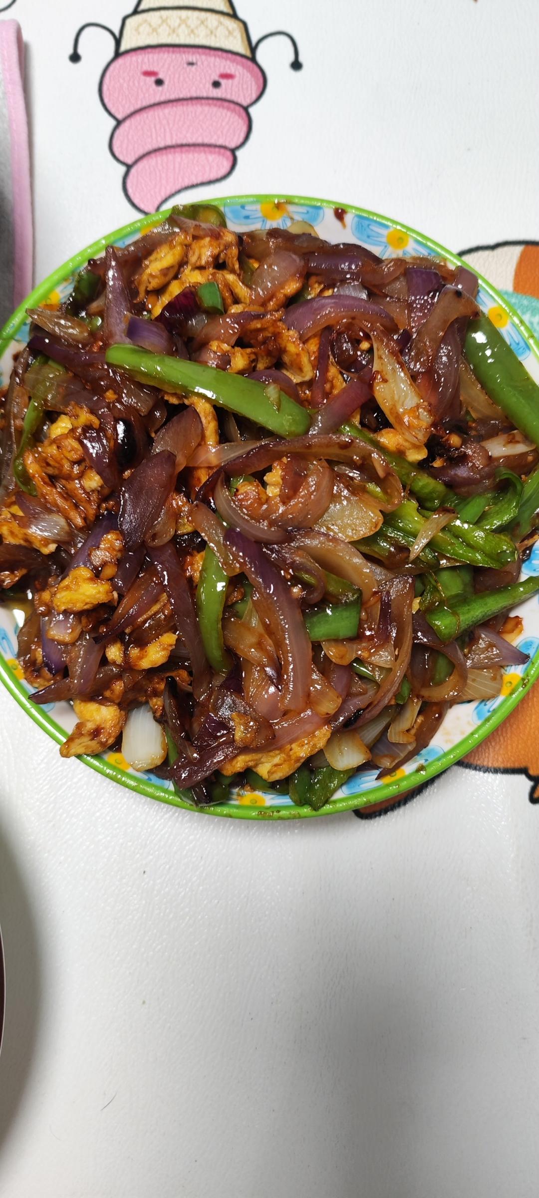 洋葱炒鸡蛋