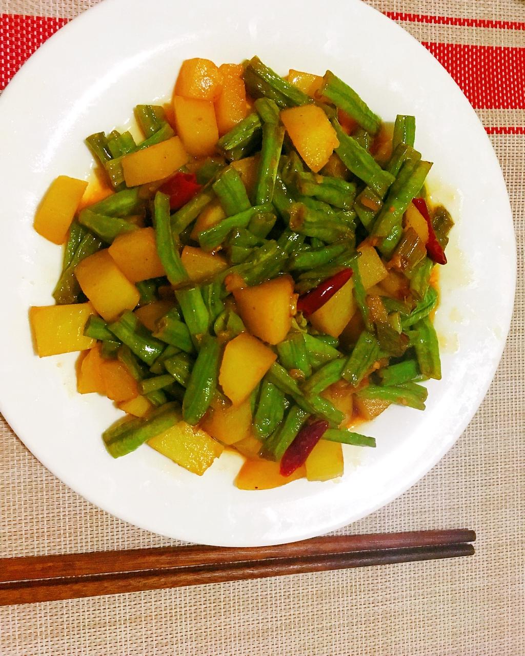 土豆炖豆角