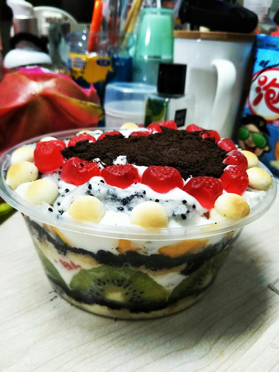 璇24zx做的爱心水果沙拉