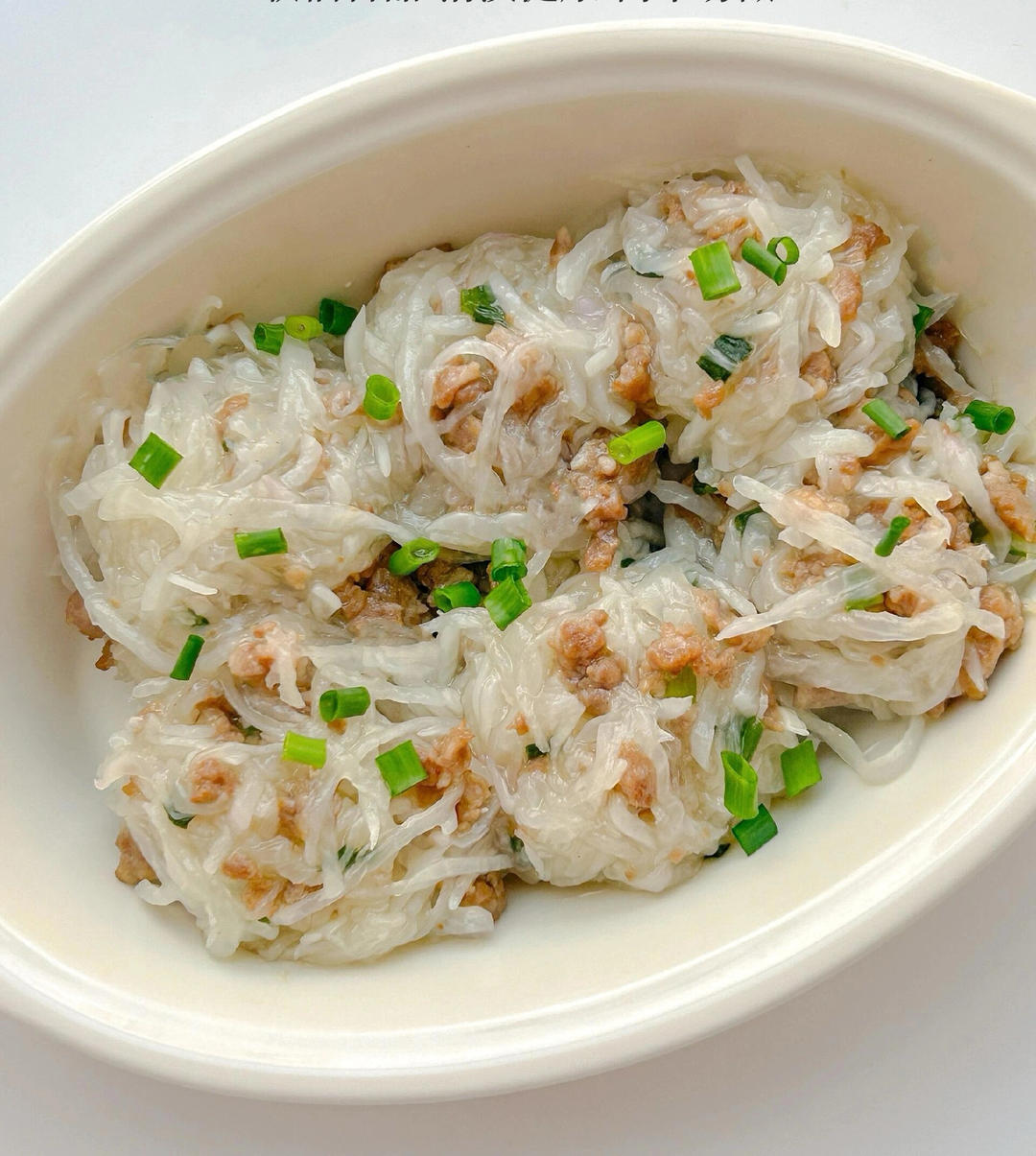 蒸萝卜丸子