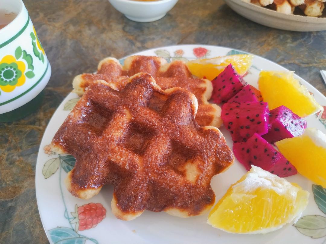 焦糖比利时华夫饼