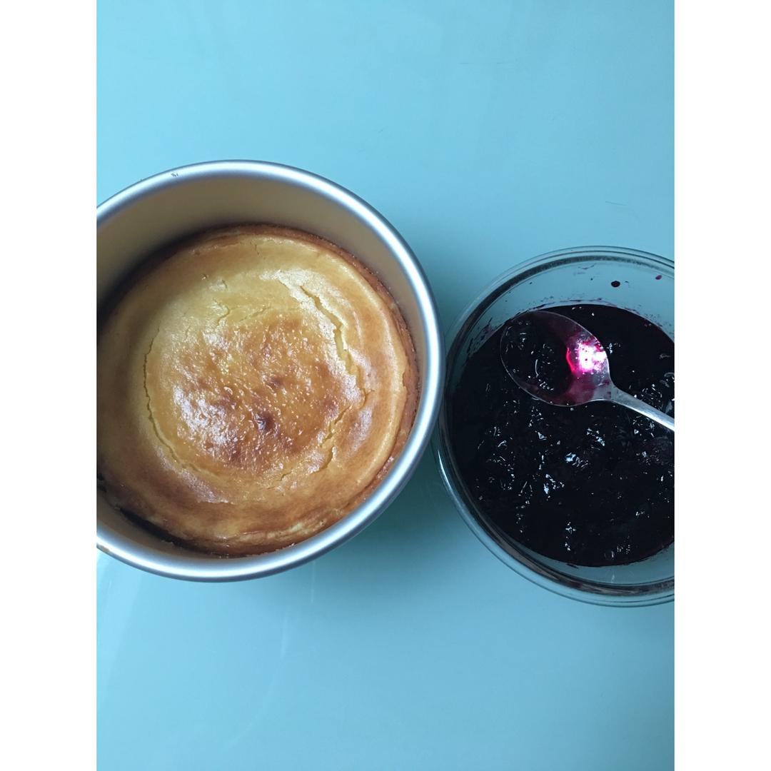 《Tinrry下午茶》教你做烤蓝莓重芝士蛋糕（6寸配方）
