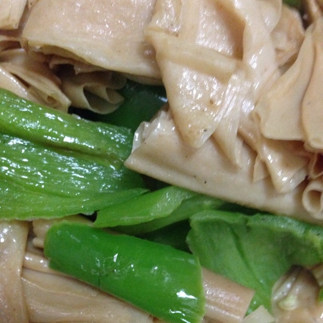 青椒炒腐竹