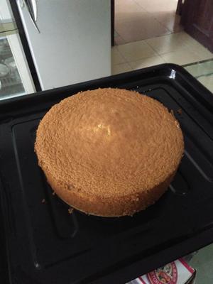 超简单8寸海绵蛋糕的做法 步骤8