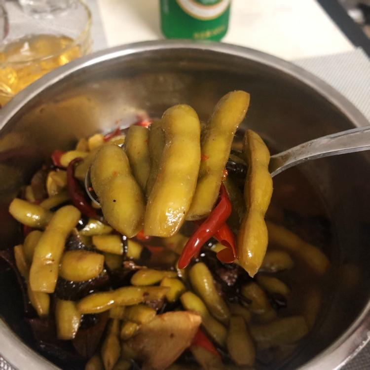 香辣煮毛豆.五香毛豆