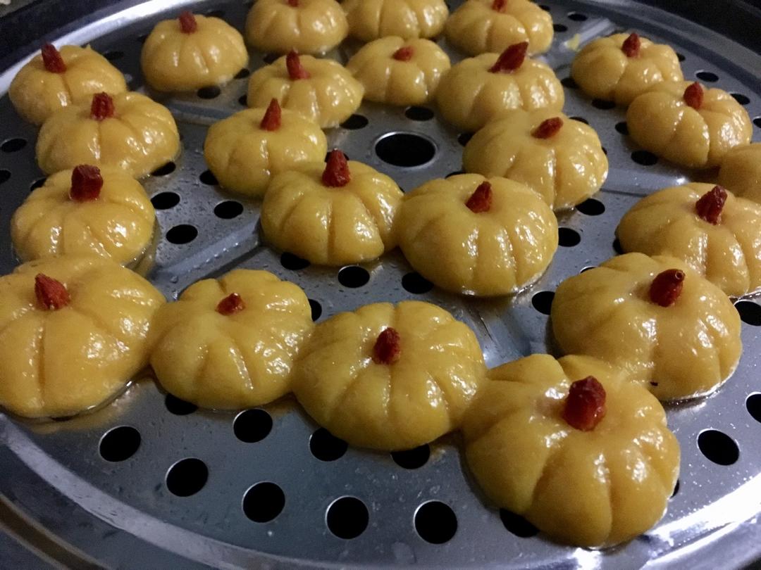 南瓜糯米豆沙糕