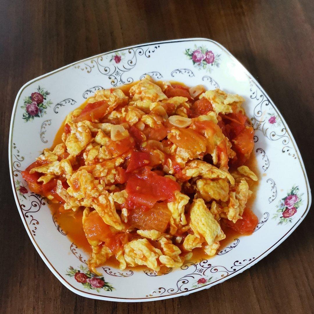 赛螃蟹炒番茄【The national Chinese food】